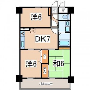 ゆったり広々3DK!高級感のあるシックなお部屋です。